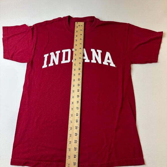 Indiana Hoosiers Shirt Mens Medium Red NCAA Basketball College Tee Gildan Cotto - Picture 6 of 9